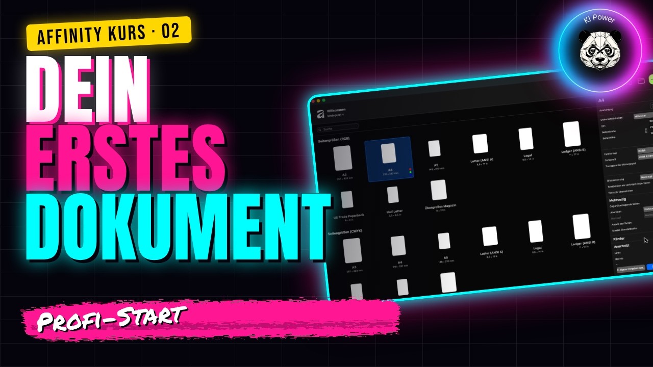 Video: Startbildschirm & neues Dokument