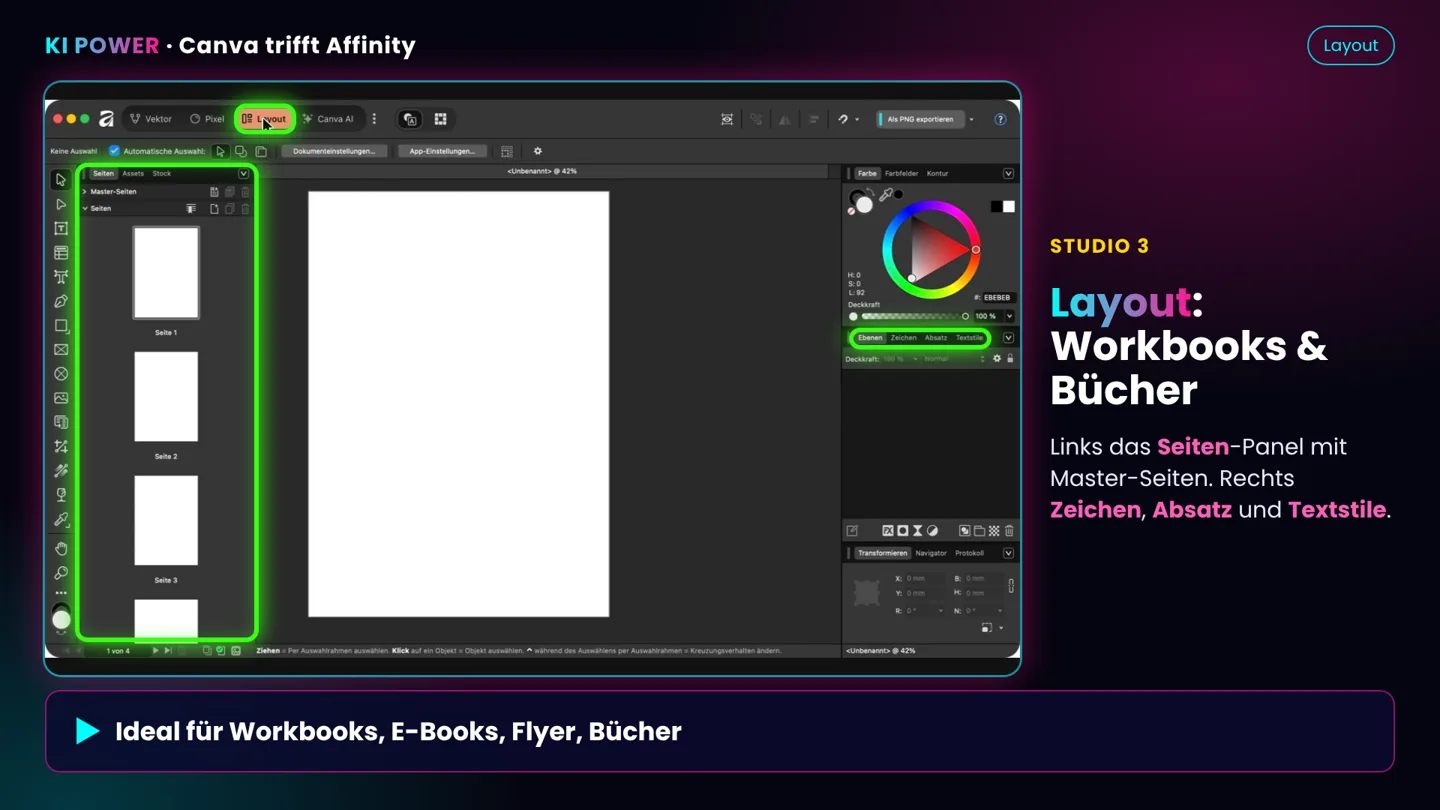 Screenshot: Layout