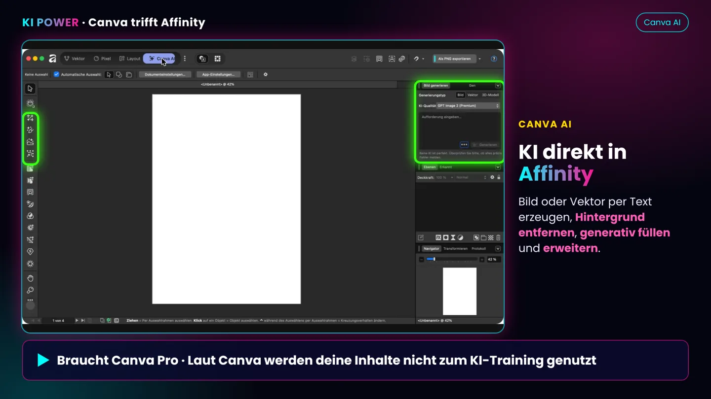 Screenshot: Canva AI